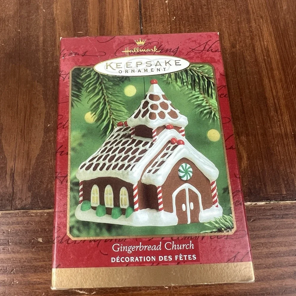 Hallmark Keepsake Gingerbread Church Christmas Holiday Ornament Handcrafted 2000